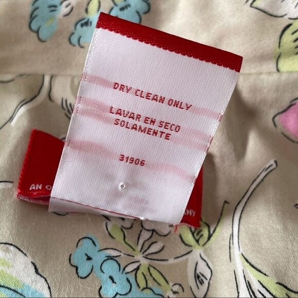 Oscar de la Renta Floral Button Down Jacket Size 12 - Picture 12 of 13